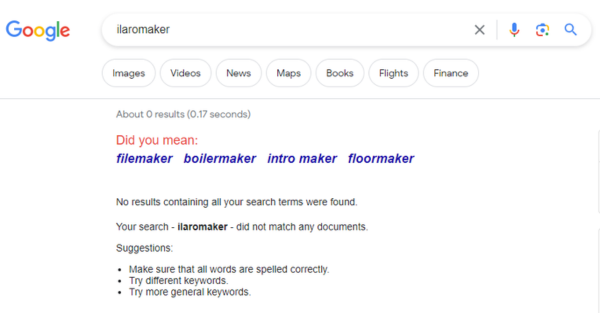 Ilaromaker Polyonom Google Search Result 28th August 2023