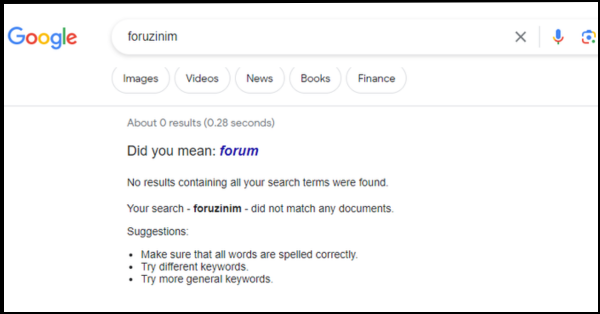 Foruzinim Google Search Result 16th February 2024image