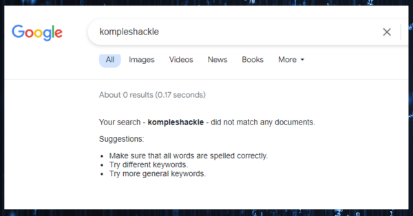 Kompleshackle Polyonom Search Engine Nil Result 2nd May 2024 Image
