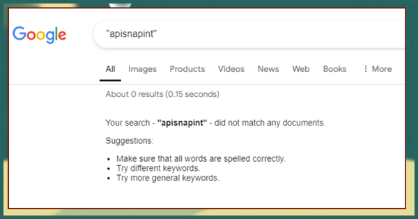Apisnapint Web Search Result 30th September 2024 Image