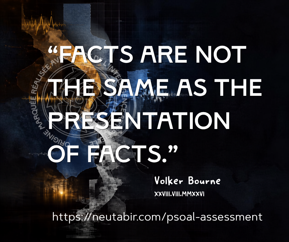 psoal assessment facts are not the same as the presentation of facts image